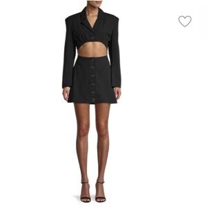 Danielle Bernstein NEW Women’s M Long Sleeve Stretch Blazer Dress Black Medium